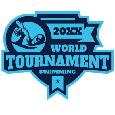 Tournament World  Swimming logo template Thumbnail